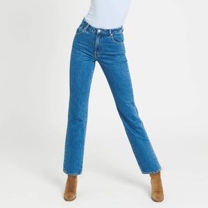 Rollas High Rise Straight Jeans